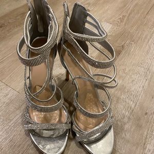 Aldo silver heals size 10